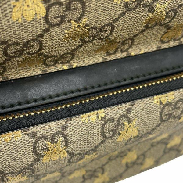 グッチ リュック GGスプリーム ビー PVC 427042 GUCCI バッグ バックパック ハチ 蜂 黒