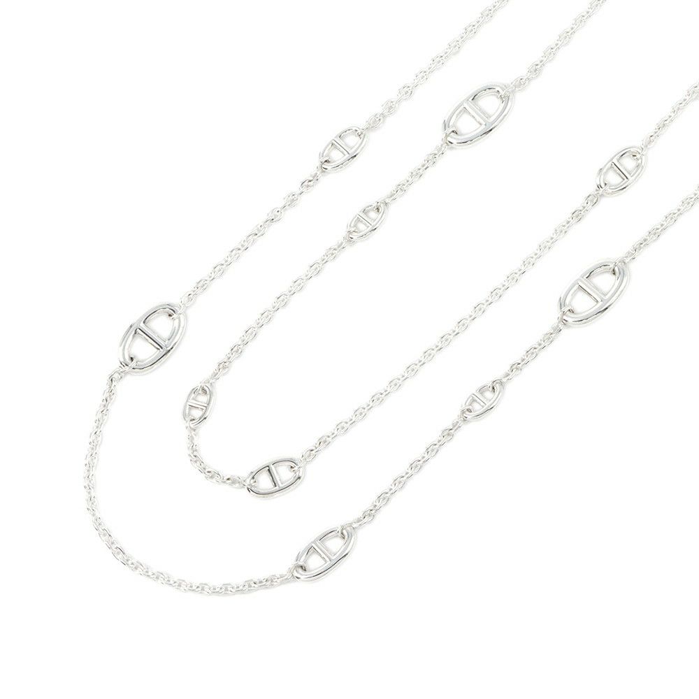 エルメス ネックレス シェーヌダンクル ファランドール 120 SV925シルバー HERMES ジュエリー