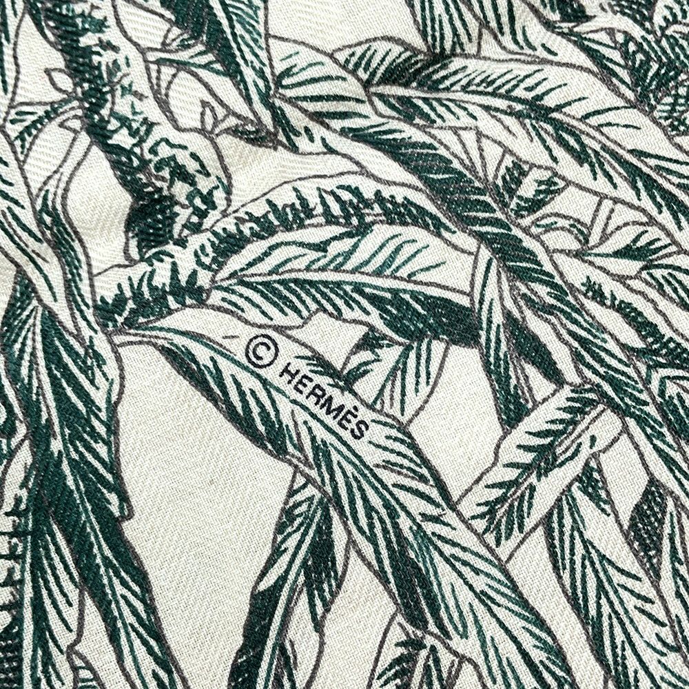 エルメス ストール カレ140 カレ・ジェアン パレルモの植物園にて All'Orto Botanico di Palermo カシミヤ シルク HERMES スカーフ ショール