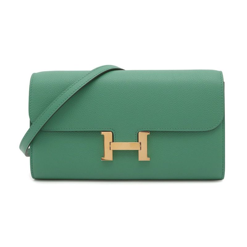 エルメス 長財布 コンスタンス トゥーゴー ロング ヴェールヴェルティゴ/ゴールド金具 エバーカラー W刻印