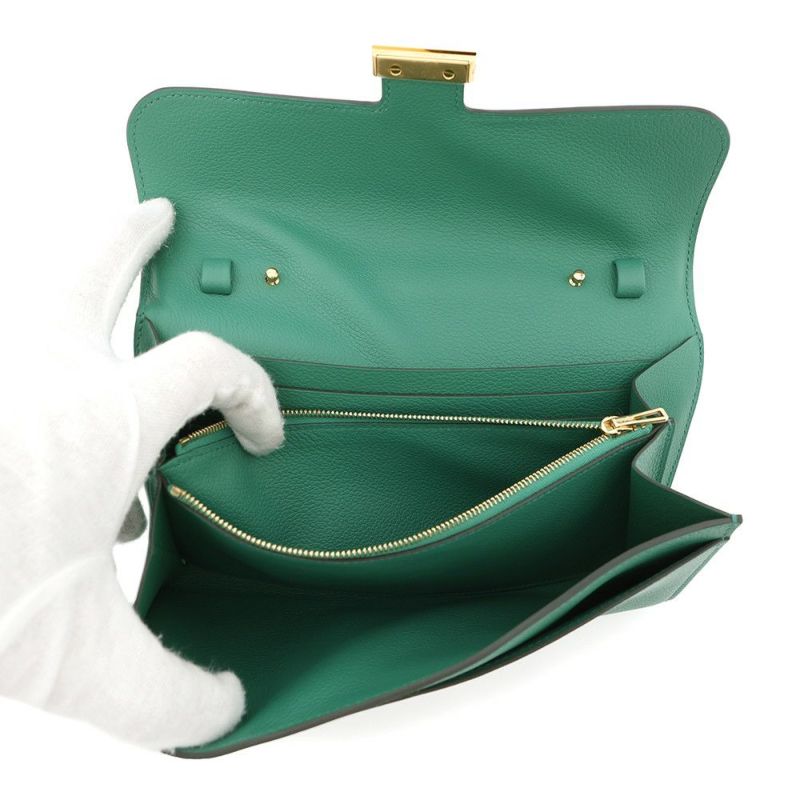 エルメス 長財布 コンスタンス トゥーゴー ロング ヴェールヴェルティゴ/ゴールド金具 エバーカラー W刻印