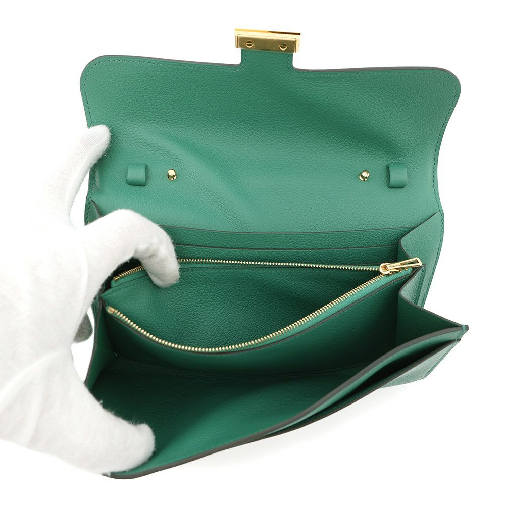 エルメス 長財布 コンスタンス トゥーゴー ロング ヴェールヴェルティゴ/ゴールド金具 エバーカラー W刻印