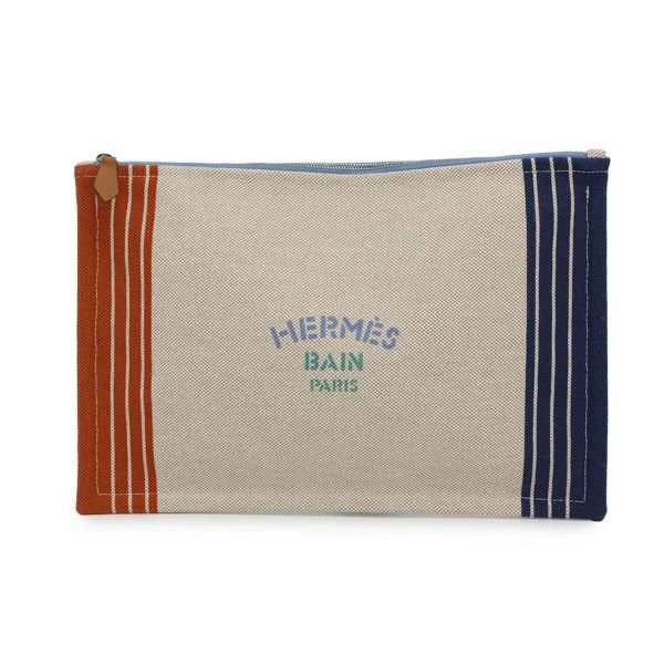 エルメス ポーチ ネオバン・マイヨン・マラン マリン/ブリック/アクア HERMES 小物入れ バッグ