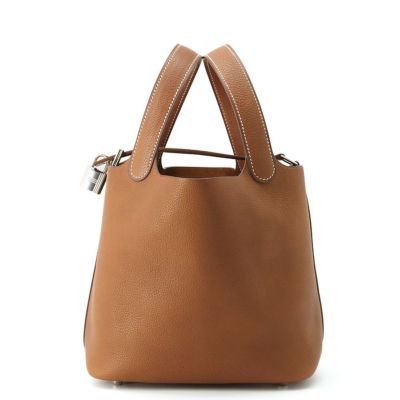 希少 HERMES ピコタンロック MM ルージュラデュ トートバッグ エルメス ハンドバッグ ピコタンロックMM ルージュラデュー