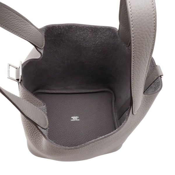 エルメス ハンドバッグ ピコタンロックPM グリメイヤー/シルバー金具 トリヨンクレマンス K刻印