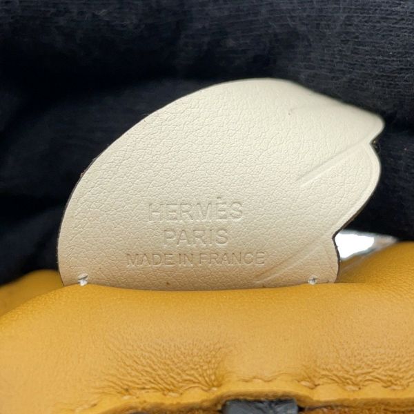 エルメス バッグチャーム ロデオPM ペガサス チャイ/ナタ/ブラック ラムスキン Z刻印 黒