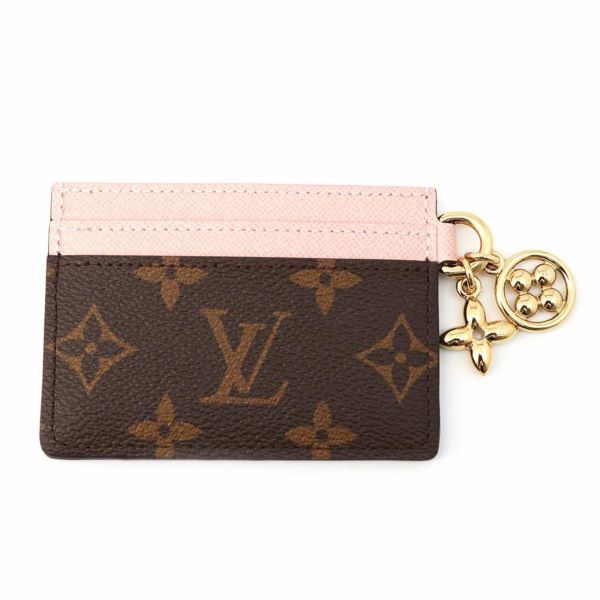 ルイヴィトン カードケース モノグラム ポルト カルト・LV チャーム M82739 LOUIS VUITTON ローズバレリーヌ