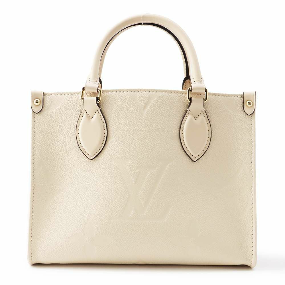 ルイヴィトン ハンドバッグ モノグラム・アンプラント オンザゴー PM M46569 LOUIS VUITTON クレーム