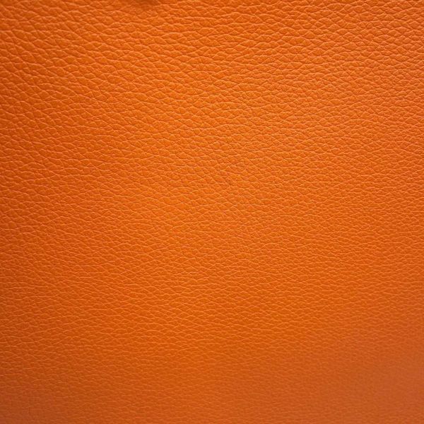エルメス ハンドバッグ プリュム28 オレンジ/シルバー金具 エバーカラー X刻印