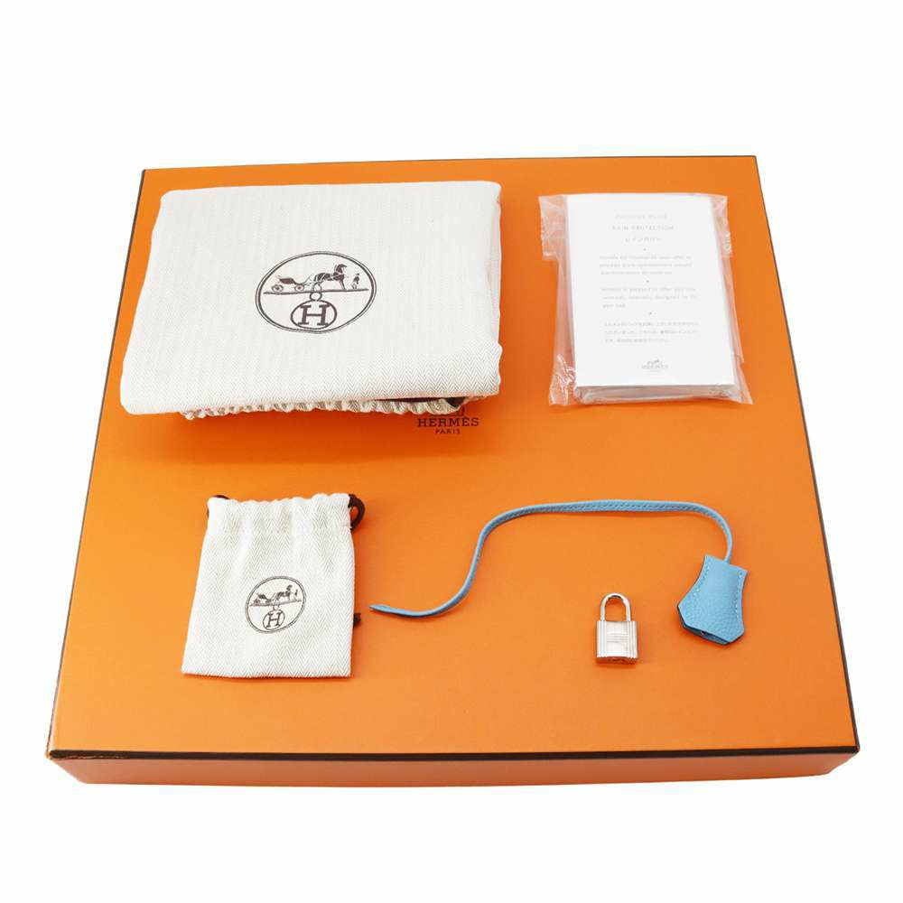 エルメス バーキン35 ブルーノール/シルバー金具 トゴ D刻印 HERMES Birkin ハンドバッグ