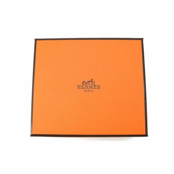 エルメス カードケース ベアン ブラック/シルバー金具 ヴォーエプソン B刻印 HERMES 名刺入れ 黒