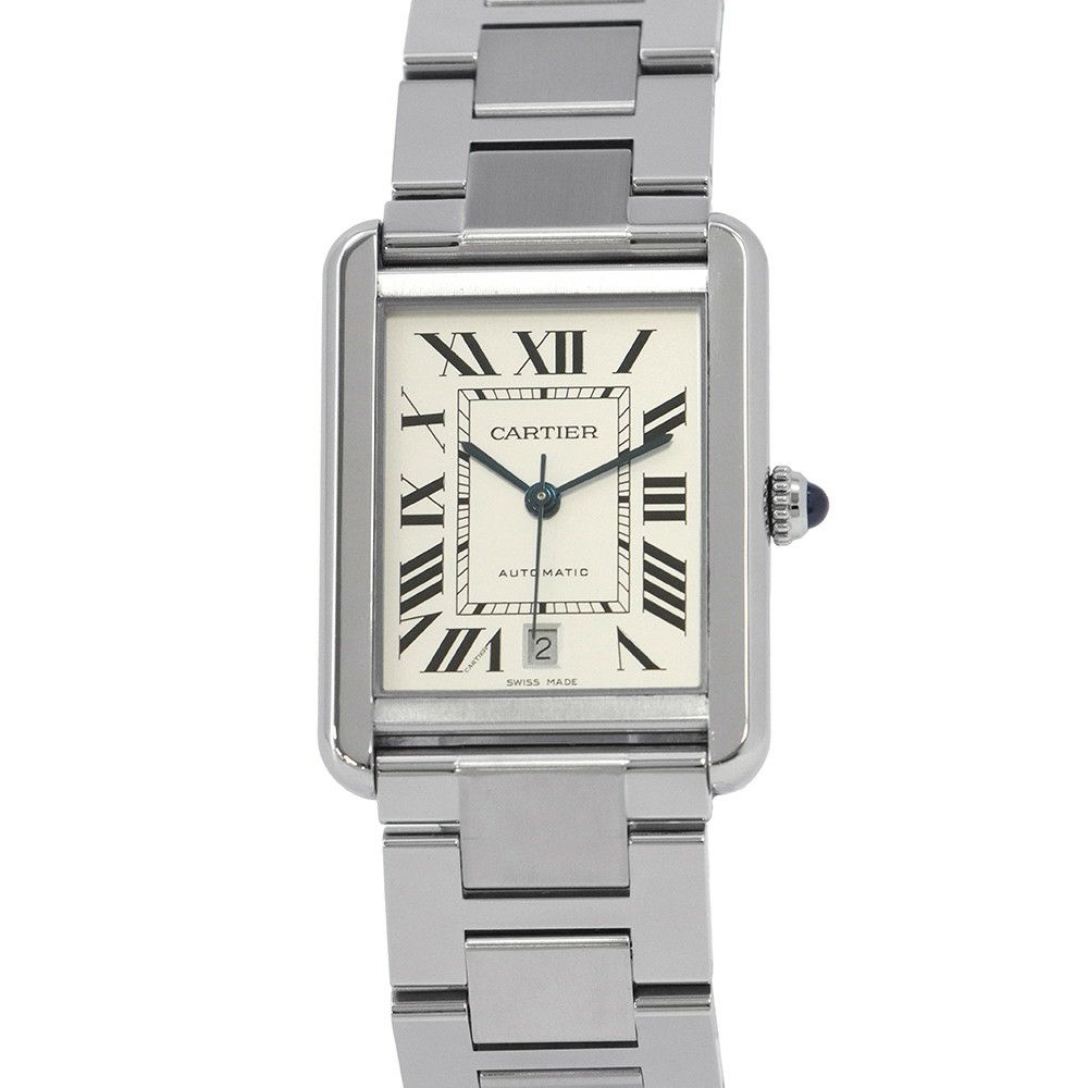 カルティエ タンク ソロ XL W5200028 Cartier 腕時計 ウォッチ TANK SOLO ブレス シルバー文字盤