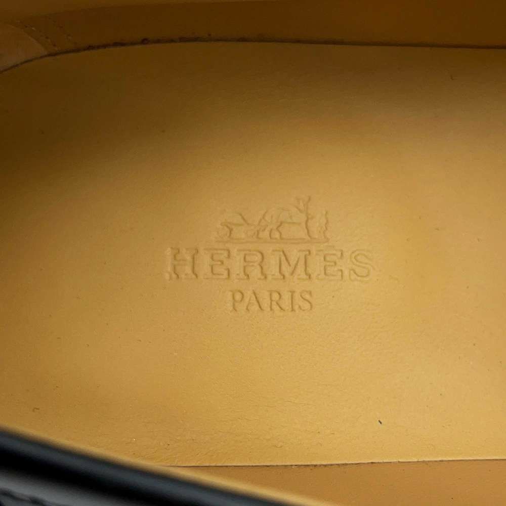 エルメス モカシン ケネディ レザー レディースサイズ37 HERMES 靴 黒