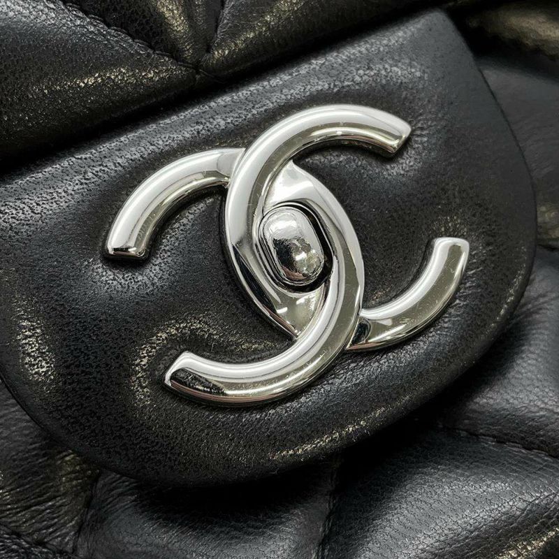 シャネル チェーンショルダーバッグ マトラッセ30 ラムスキン ココマーク A58600 CHANEL 黒