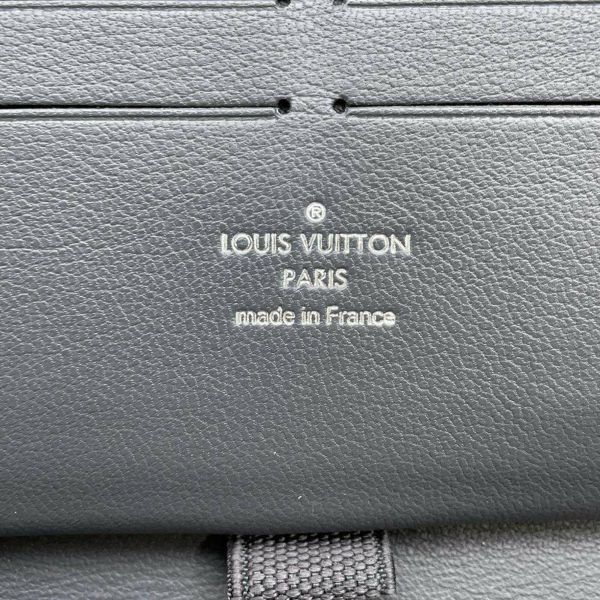 ルイヴィトン 長財布 モノグラム・エクリプス オーストリッチ クロコダイル ジッピー・オーガナイザー LOUIS VUITTON 黒