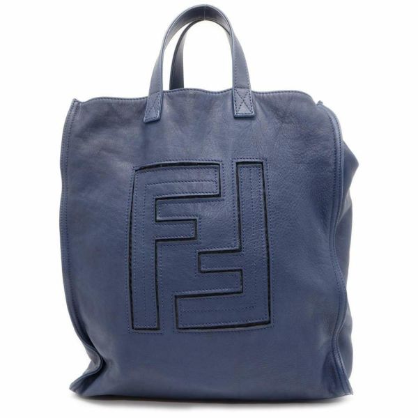 フェンディ トートバッグ FFロゴ レザー 7VA245 FENDI 2wayショルダーバッグ ポーチ付き