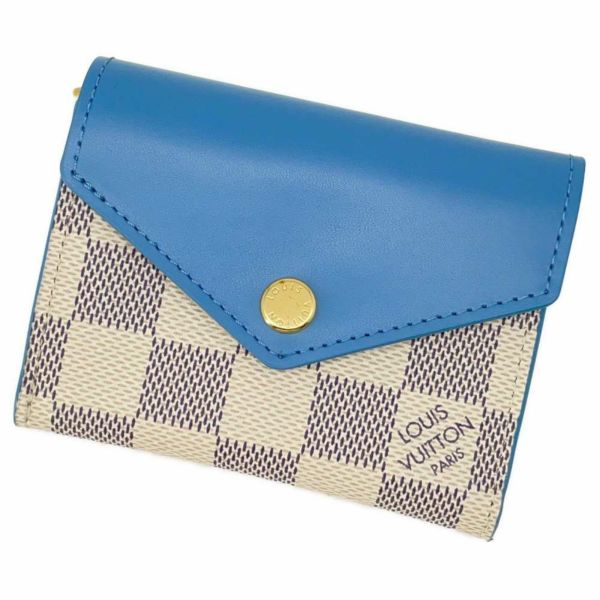 ルイヴィトン 三つ折り財布 ダミエ・アズール ポルトフォイユ・ゾエ N60219 LOUIS VUITTON 財布