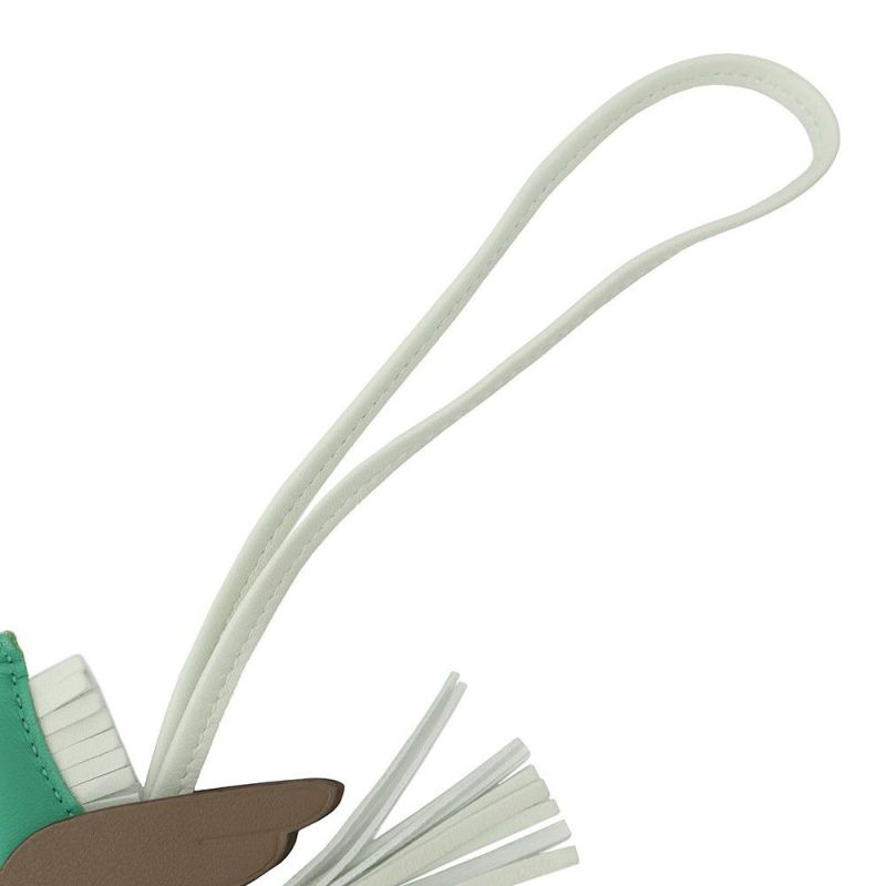 エルメス バッグチャーム ロデオPM ペガサス ミント/エトゥープ/ヴェールフィズ ラムスキン W刻印