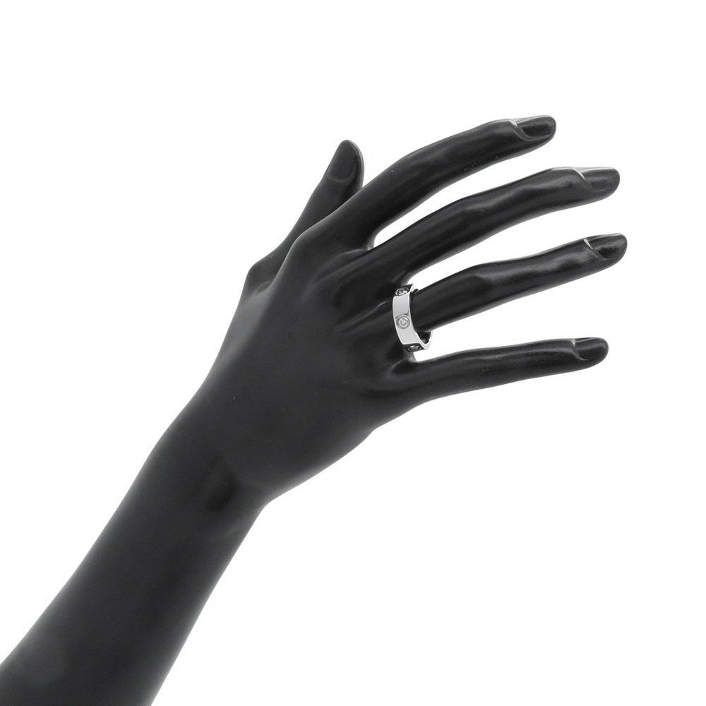 カルティエ リング ラブリング フルダイヤ ダイヤモンド 6P K18WGホワイトゴールド リングサイズ53 B4026000 Cartier 指輪