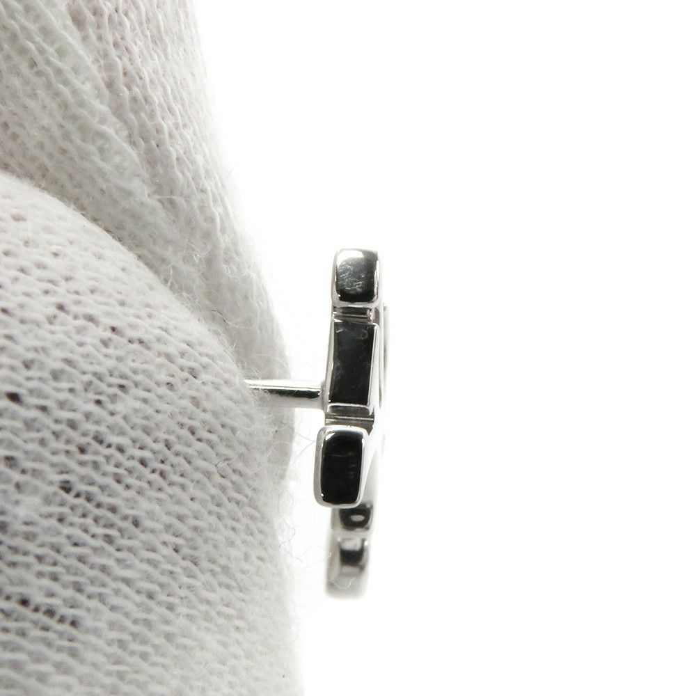 ルイヴィトン ピアス イディール ブロッサム LV ダイヤモンド1P 約0.03ct K18WG Q96544 LOUIS VUITTON 単品 片耳用