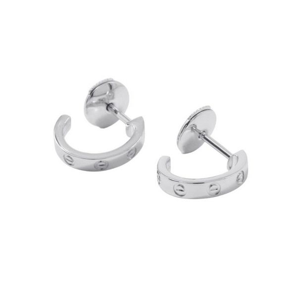 カルティエ ピアス ミニラブ フープ ピアス スモールモデル SM K18WG