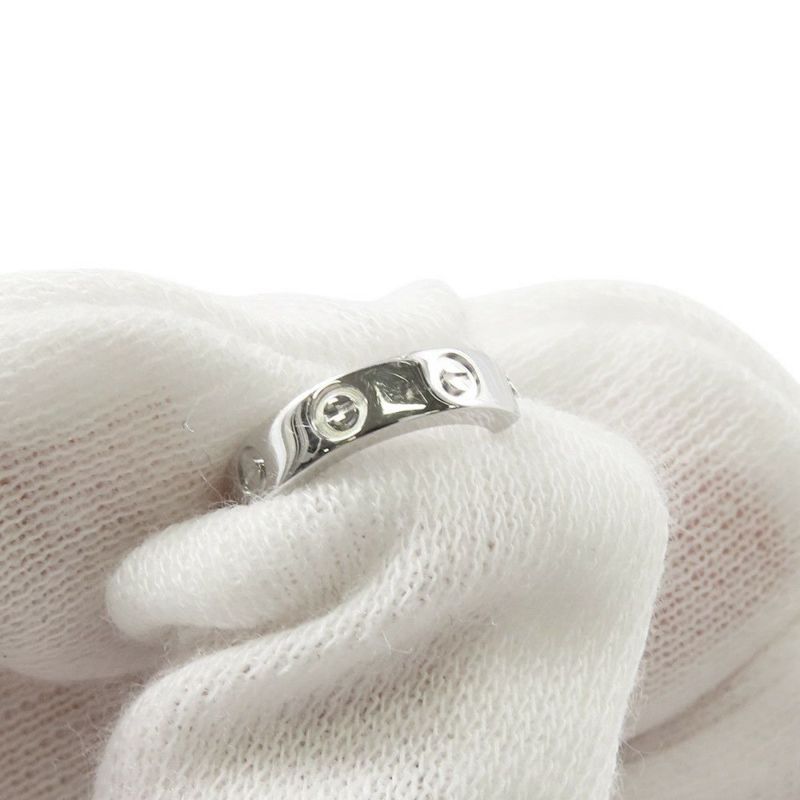 カルティエ ピアス ミニラブ フープ ピアス スモールモデル SM K18WGホワイトゴールド B8028900 Cartier