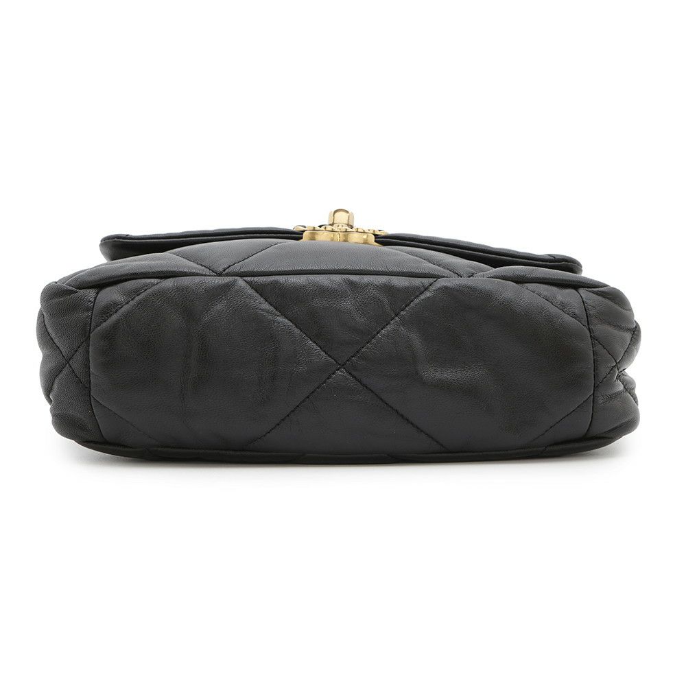 シャネル チェーンショルダーバッグ 19 フラップ バッグ ココマーク ラムスキン AS1160 CHANEL 2way 黒