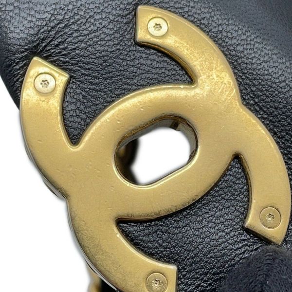 シャネル チェーンショルダーバッグ 19 フラップ バッグ ココマーク ラムスキン AS1160 CHANEL 2way 黒