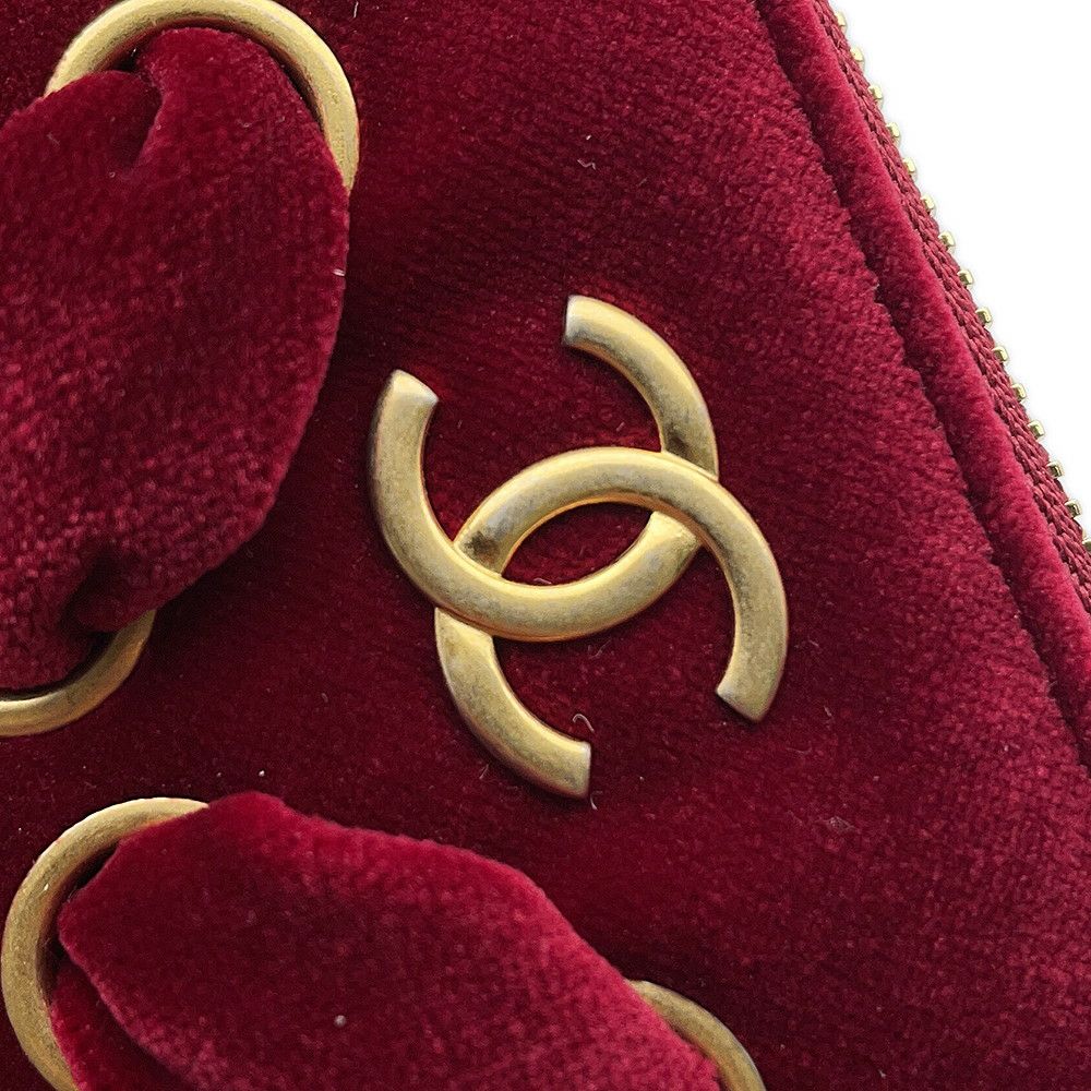 シャネル ノベルティ ポーチ ココマーク ベルベット CHANEL イヤーズギフト