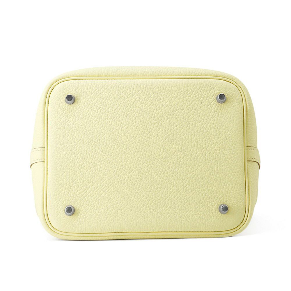 エルメス ハンドバッグ ピコタンロックMM ジョーヌミルトン/シルバー金具 トリヨンクレマンス K刻印