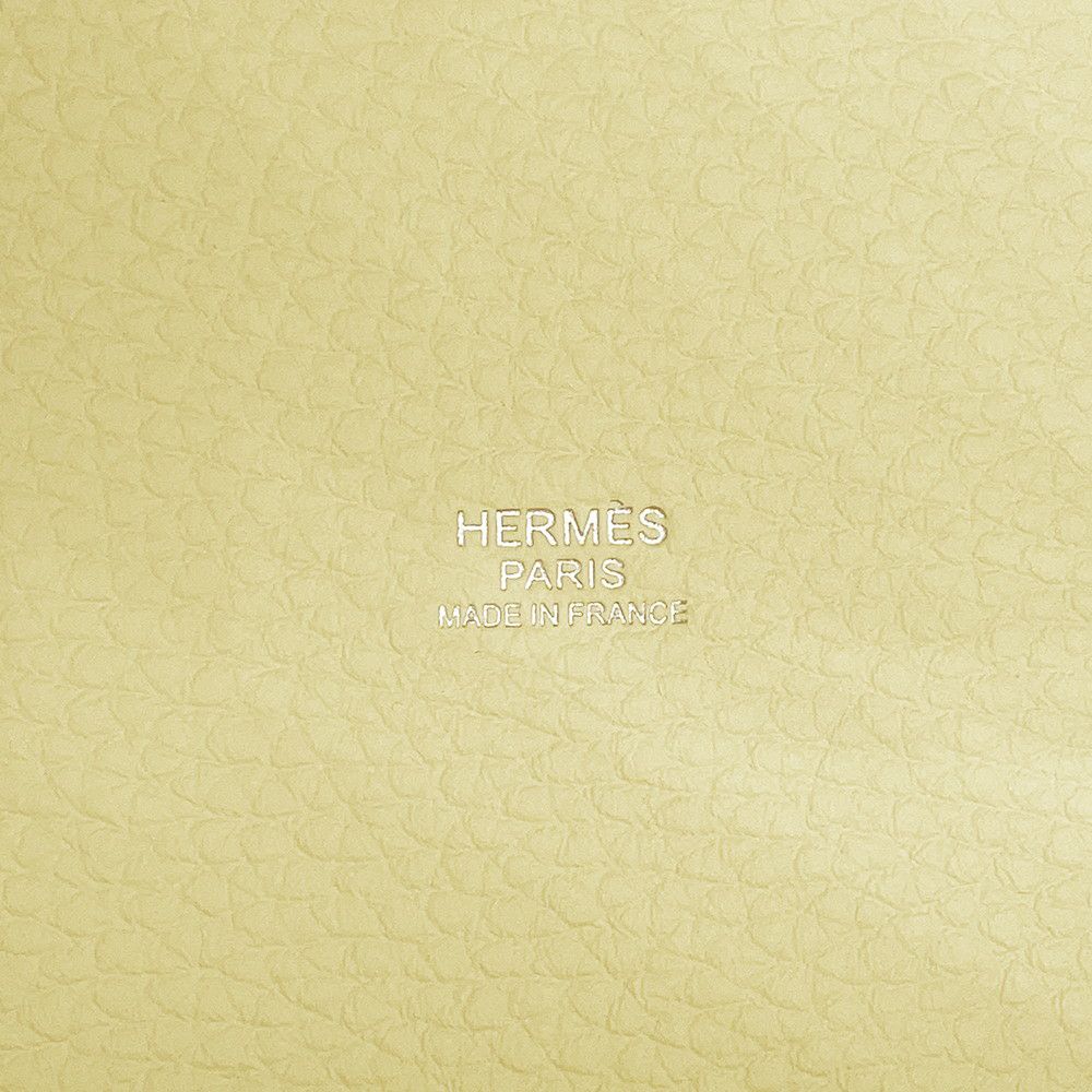 エルメス ハンドバッグ ピコタンロックMM ジョーヌミルトン/シルバー金具 トリヨンクレマンス K刻印