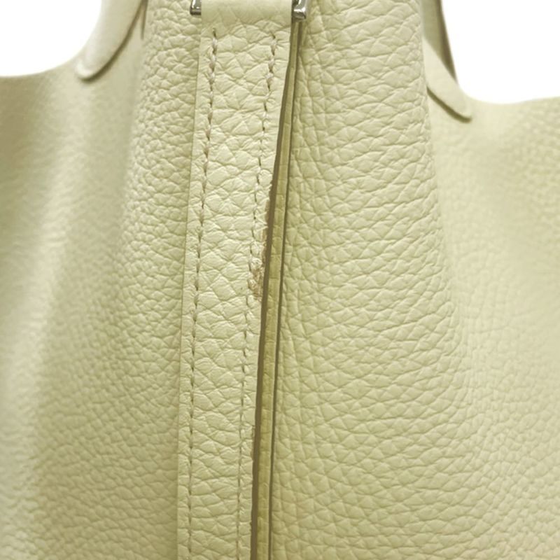 エルメス ハンドバッグ ピコタンロックMM ジョーヌミルトン/シルバー金具 トリヨンクレマンス K刻印