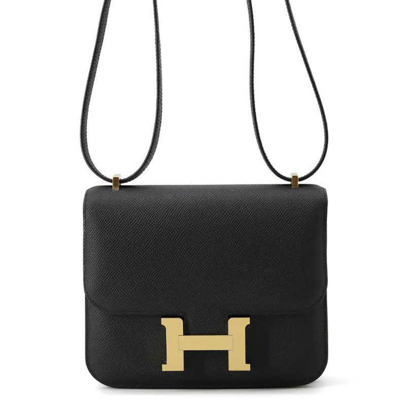 エルメス ミニ コンスタンス3 ミロワール ブラック/ゴールド金具 エプソン K刻印 黒