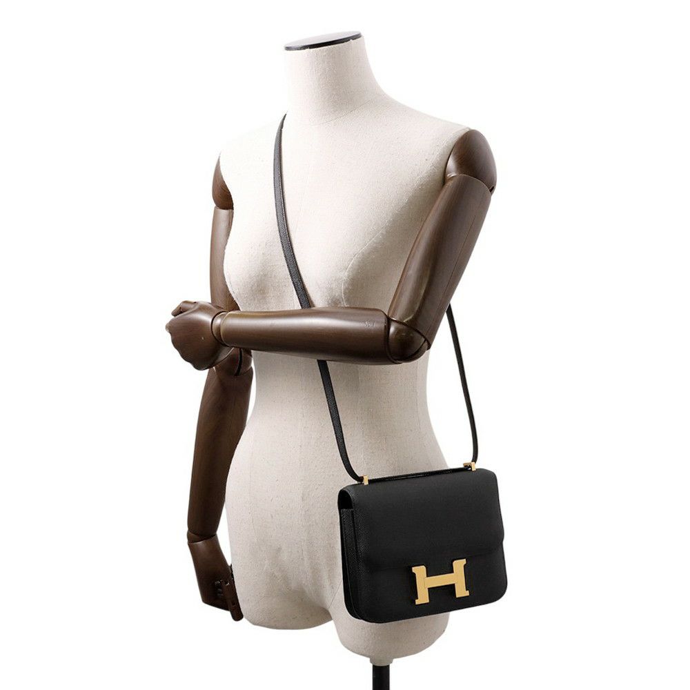 エルメス ミニ コンスタンス3 ミロワール ブラック/ゴールド金具 エプソン K刻印 黒