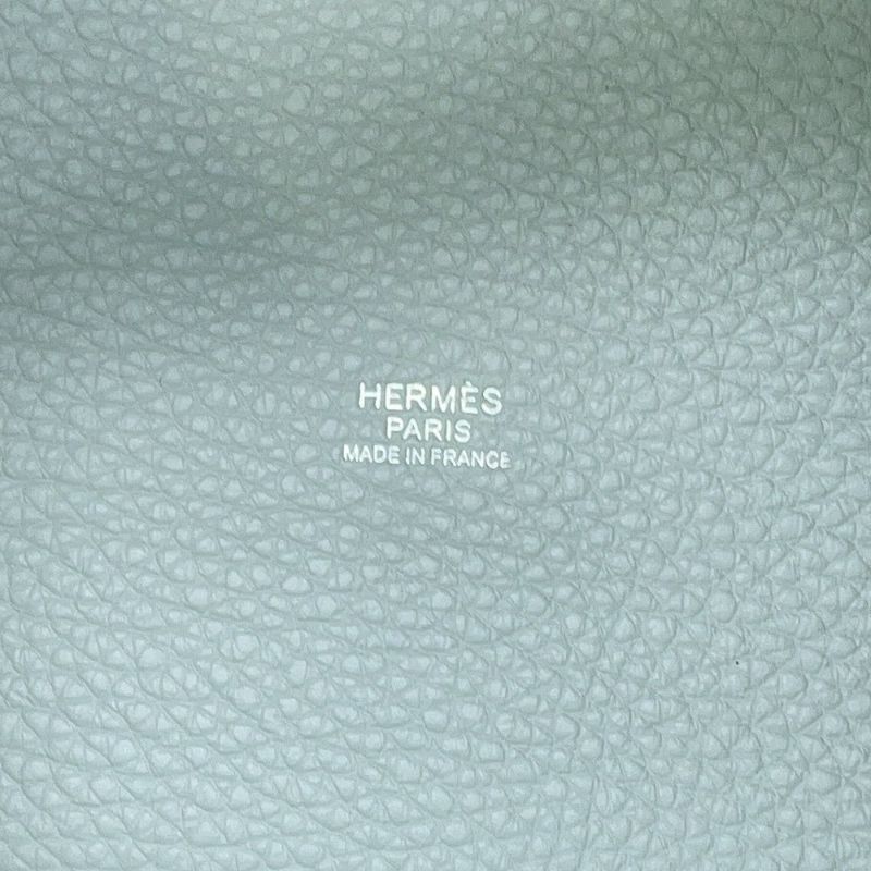 エルメス ハンドバッグ ピコタンロックPM ブルーペール/シルバー金具 トリヨンクレマンス W刻印 HERMES トートバッグ