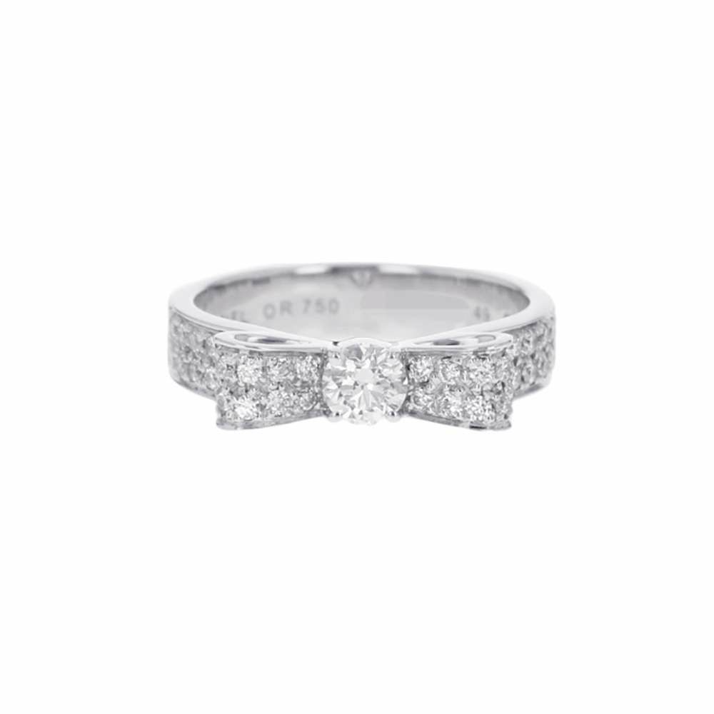 シャネル リング リュバン ドゥ ミディアム ダイヤモンド 45P 約0.54ct 