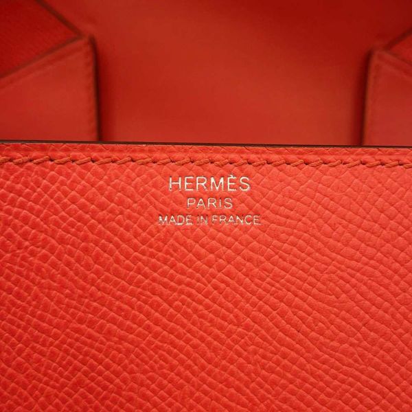 エルメス デッラ・カヴァッレリア ミニ ローズテキサス/シルバー金具 ヴォーエプソン U刻印 HERMES