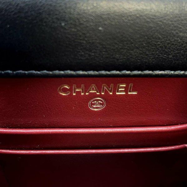 シャネル チェーンショルダーバッグ マトラッセ ココマーク AP2291 CHANEL フォンケース 黒