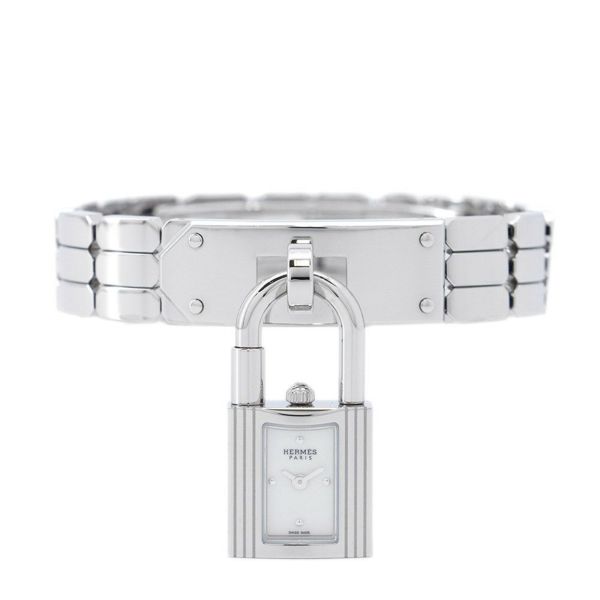 エルメス ケリーウォッチ KE4.110 HERMES 腕時計 スパークリングホワイトラッカー文字盤