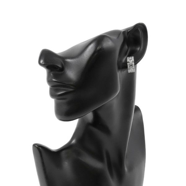 カルティエ ピアス マイヨン パンテール イヤリング 3連パヴェ ダイヤモンド 36P 計0.51ct K18WGホワイトゴールド B8032600