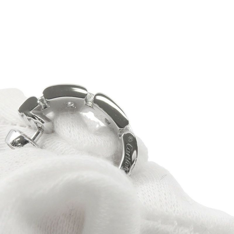 カルティエ ピアス マイヨン パンテール イヤリング 3連パヴェ ダイヤモンド 36P 計0.51ct K18WGホワイトゴールド B8032600