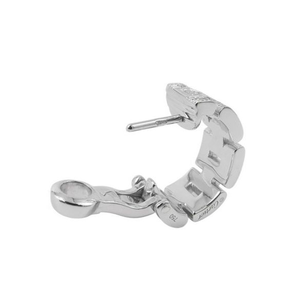 カルティエ ピアス マイヨン パンテール イヤリング 3連パヴェ ダイヤモンド 36P 計0.51ct K18WGホワイトゴールド B8032600