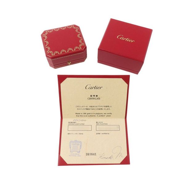 カルティエ ピアス マイヨン パンテール イヤリング 3連パヴェ ダイヤモンド 36P 計0.51ct K18WGホワイトゴールド B8032600