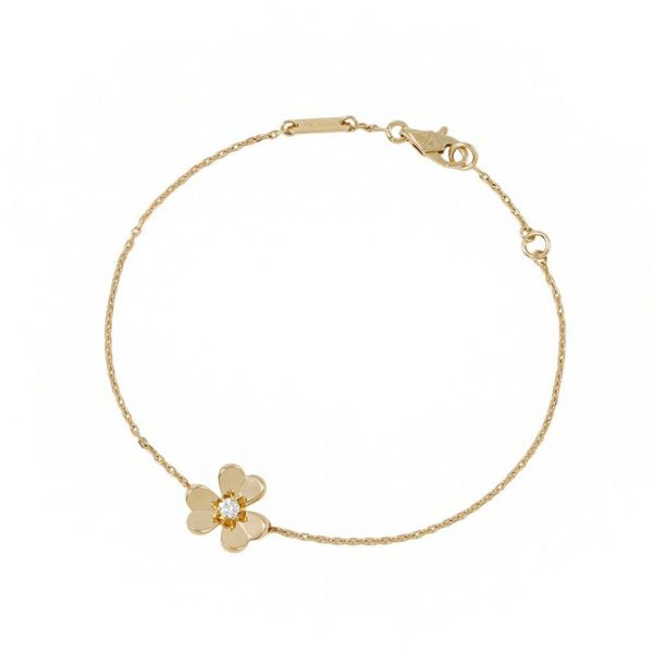 ヴァンクリーフ&アーペル ブレスレット フリヴォル ミニ ダイヤモンド 1P 0.05ct K18YGイエローゴールド VCARP0J200 ジュエリー