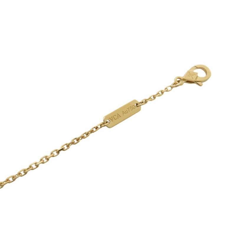 ヴァンクリーフ&アーペル ネックレス ヴィンテージ アルハンブラ ペンダント マザーオブパール K18YGイエローゴールド VCARA45900