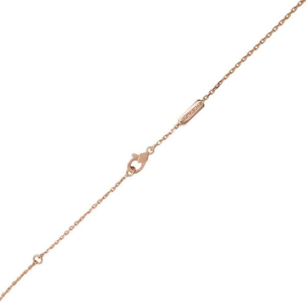 ヴァンクリ ネックレス ヴィンテージアルハンブラ シルバーオブシディアン ダイヤ1P 約0.04ct K18PG VCARP9T00