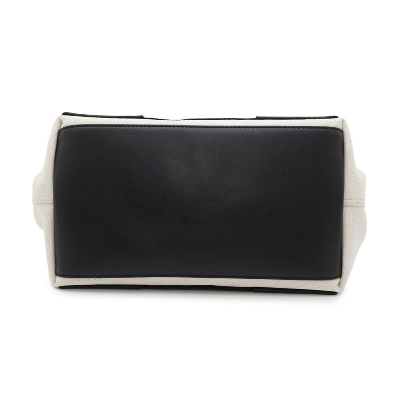 バレンシアガ トートバッグ ネイビーカバス S ポーチ付 339933 BALENCIAGA スモール バッグ カバ 白 黒