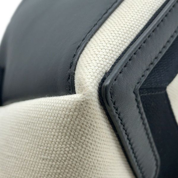 バレンシアガ トートバッグ ネイビーカバス S ポーチ付 339933 BALENCIAGA スモール バッグ カバ 白 黒