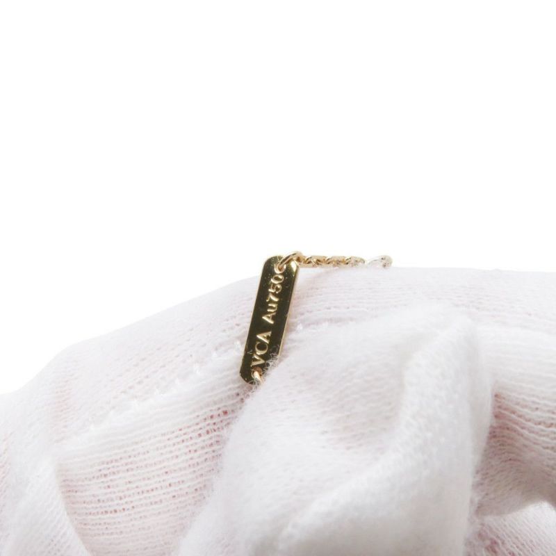 ヴァンクリーフ&アーペル ネックレス ラッキー アルハンブラ パピヨン ペンダント マザーオブパール K18YG VCARD99500