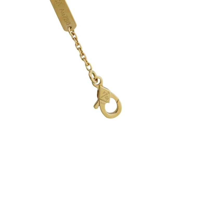 ヴァンクリーフ&アーペル ネックレス ラッキー アルハンブラ パピヨン ペンダント マザーオブパール K18YG VCARD99500